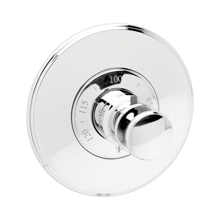 Newport Brass 3/4" Round Thermostatic Trim Plate With Handle in Polished Chrome 3-2554TR-26